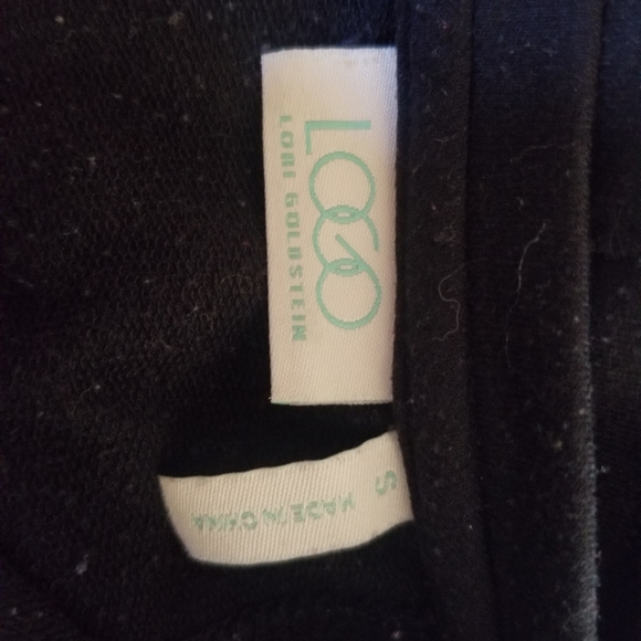 LOGO by Lori Goldstein Black cozy pullover!!! Size S - Picture 5 of 6